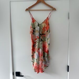 Y2K Victoria's Secret Floral Satin Slip Dress size Medium